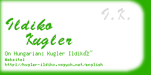 ildiko kugler business card